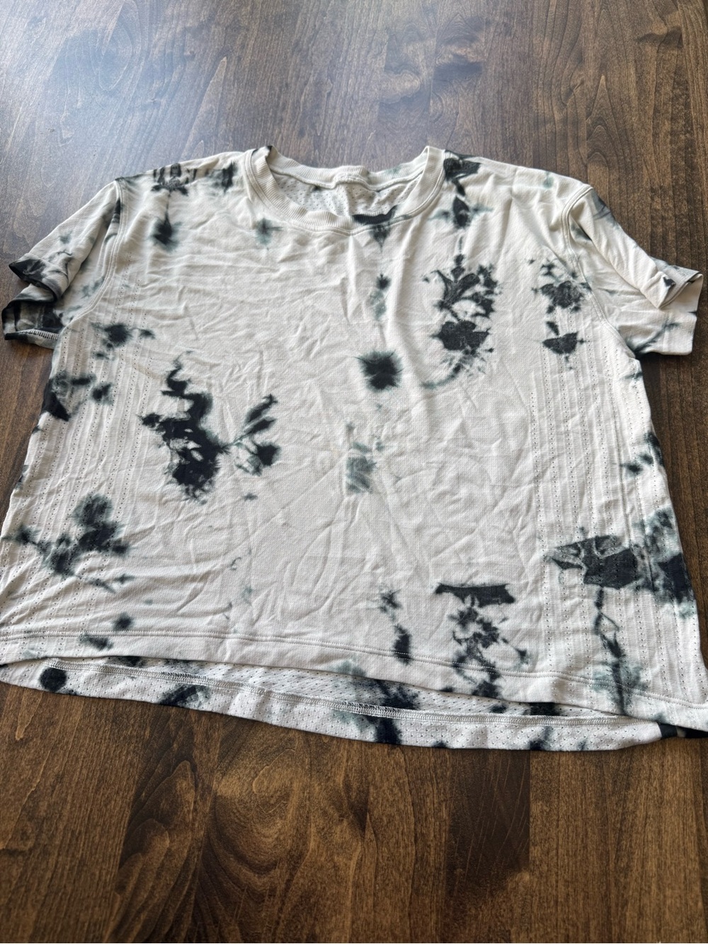 Tie-Dye Short Sleeve Tee - White & Black